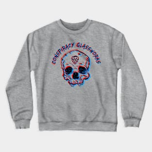 Conspiracy Glassworks 3D Skull Crewneck Sweatshirt